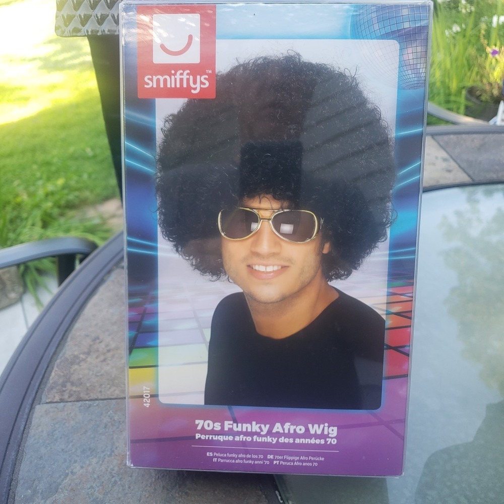 Halloween Smiffys Adult Unisex 60's and 70's Funky Afro Wig
